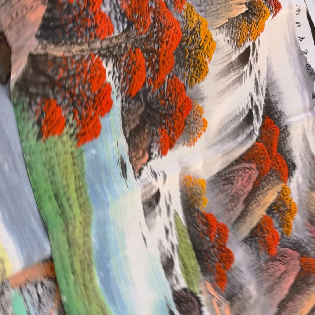 国画象山画舫精品手绘