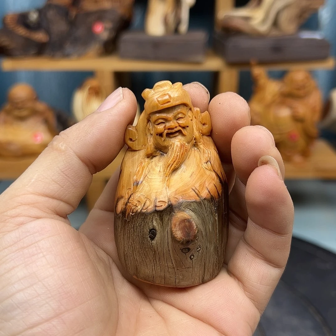 木遗****）崖柏木摆件手把件