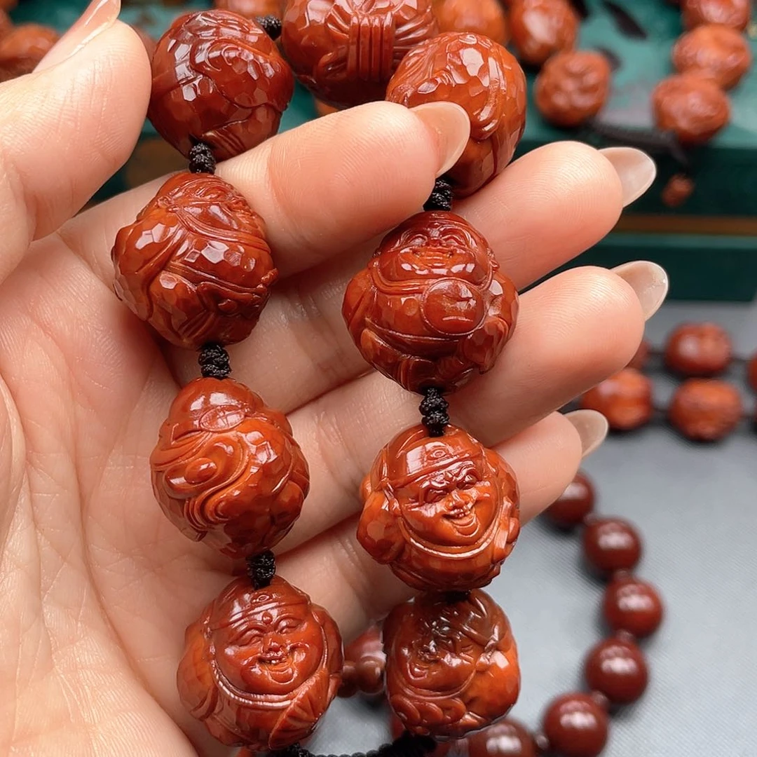 橄榄核手串丿**意财神手串