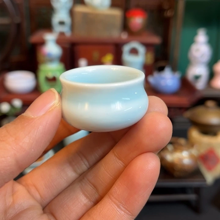 摆件微陶老王迷你花瓶