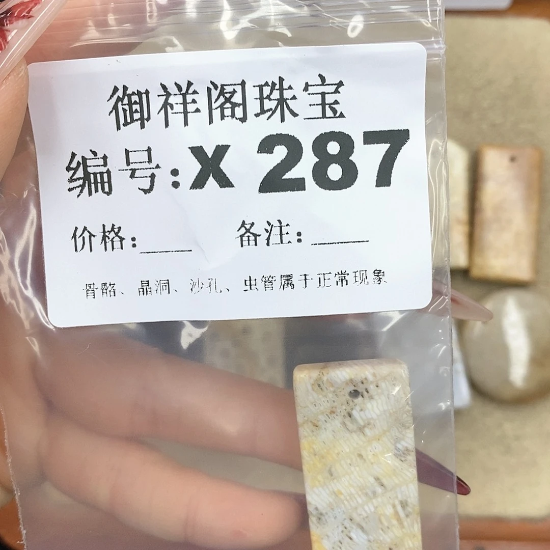 硅化珊瑚（珊瑚玉）颈饰未镶嵌?*?