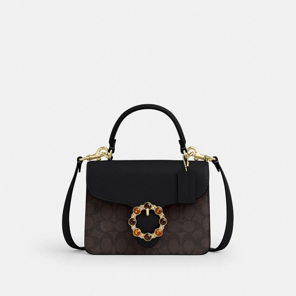 COACH/蔻驰女士经典印花单肩斜挎包 CCE22 香港直发