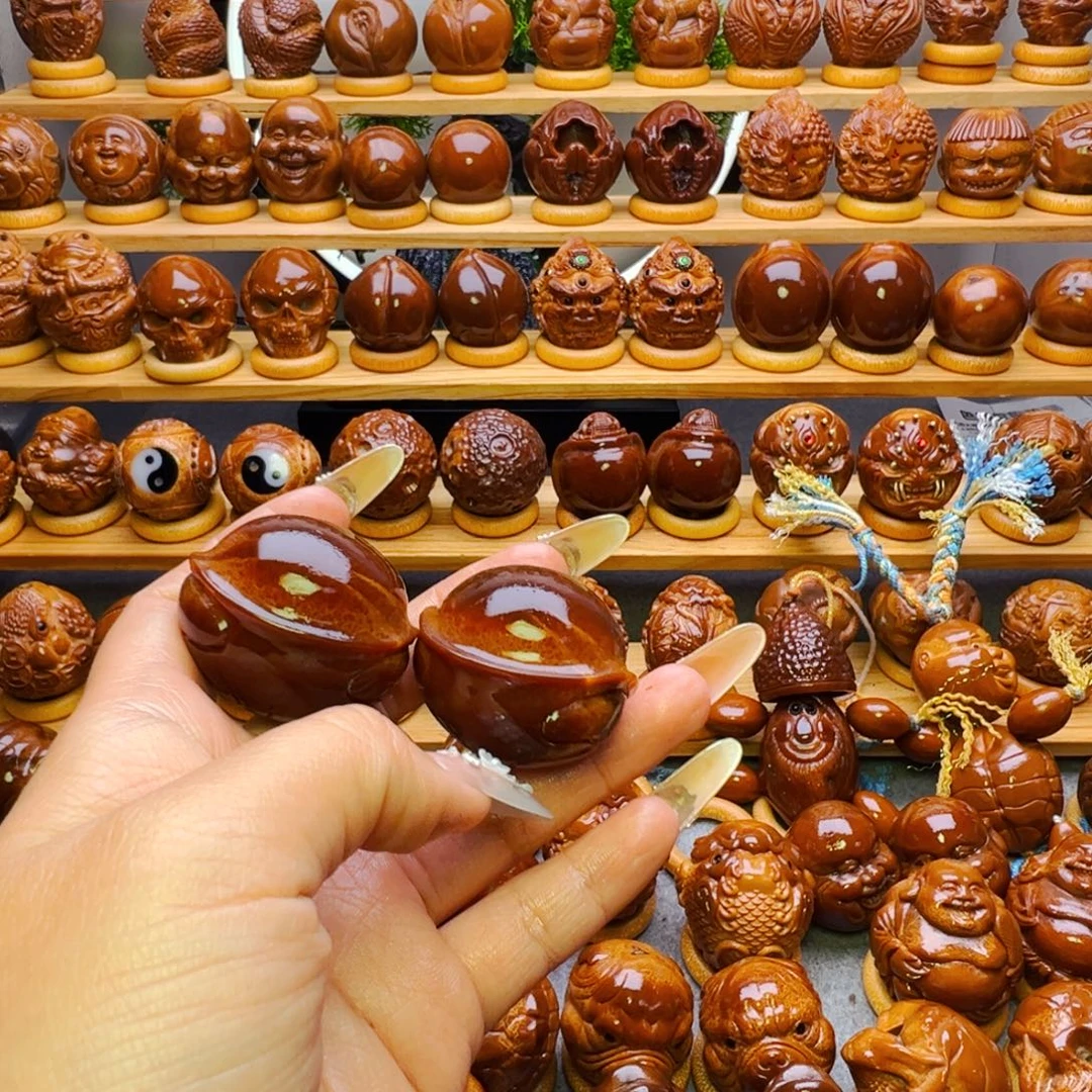 牡***丹手串/手链橄榄核元宝富甲