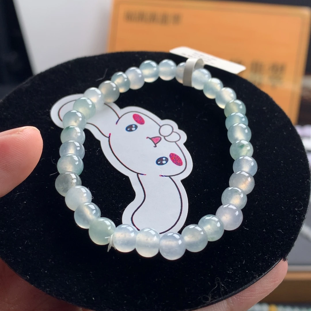 翡翠未镶嵌手链卡6.5
