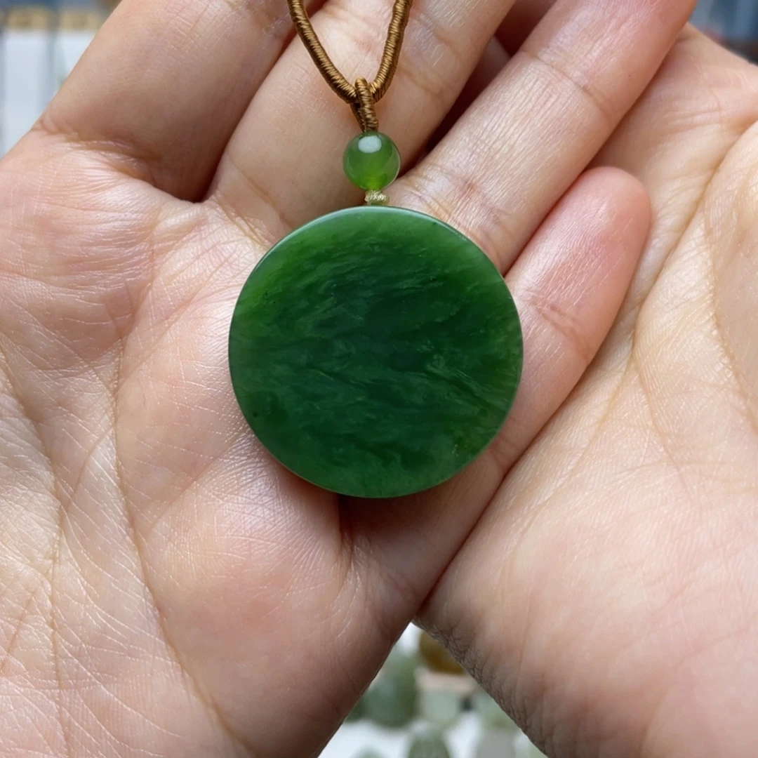 A***.和田玉未镶嵌吊坠(不含链)