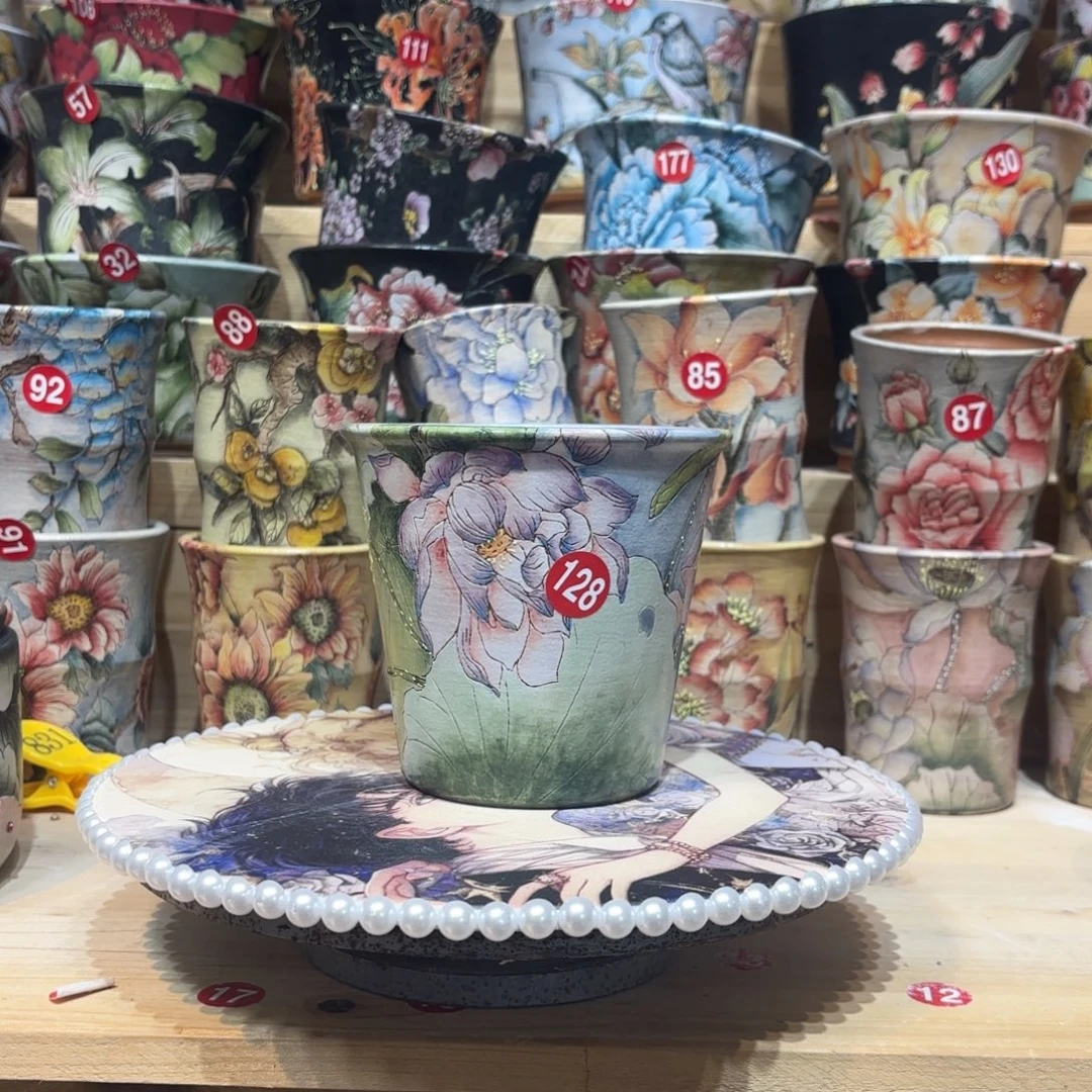 景德镇手绘花盆陶瓷10/11