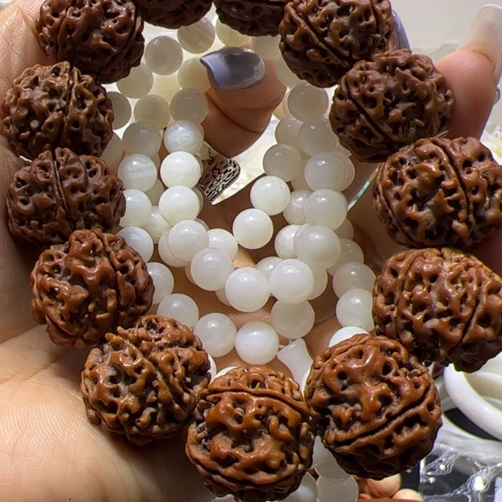 核桃手串/手链0.8/108高冰透微瑕