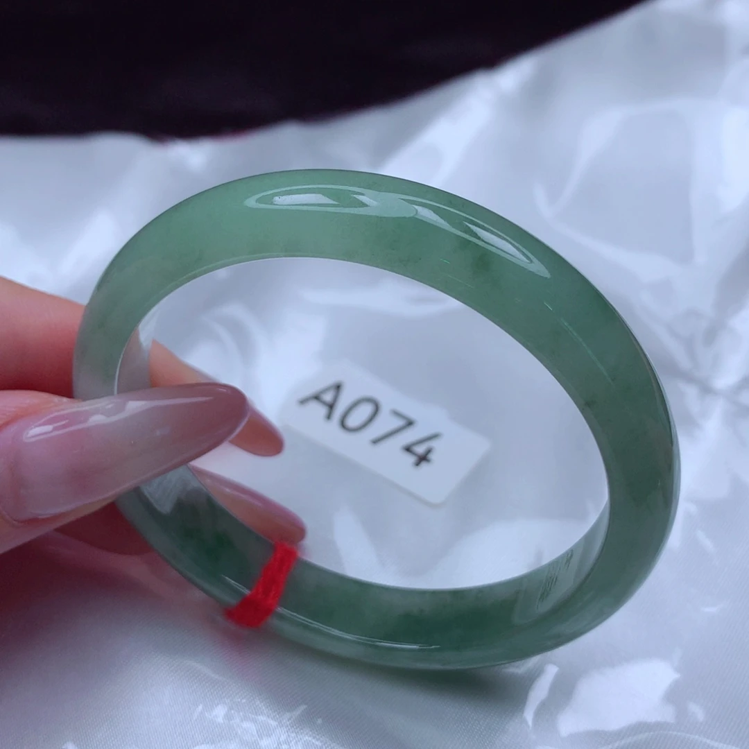 翡翠未镶嵌手镯手镯55贵妃