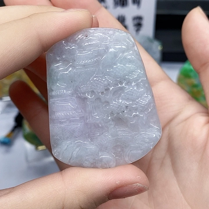 颈饰未镶嵌翡翠翡翠A货