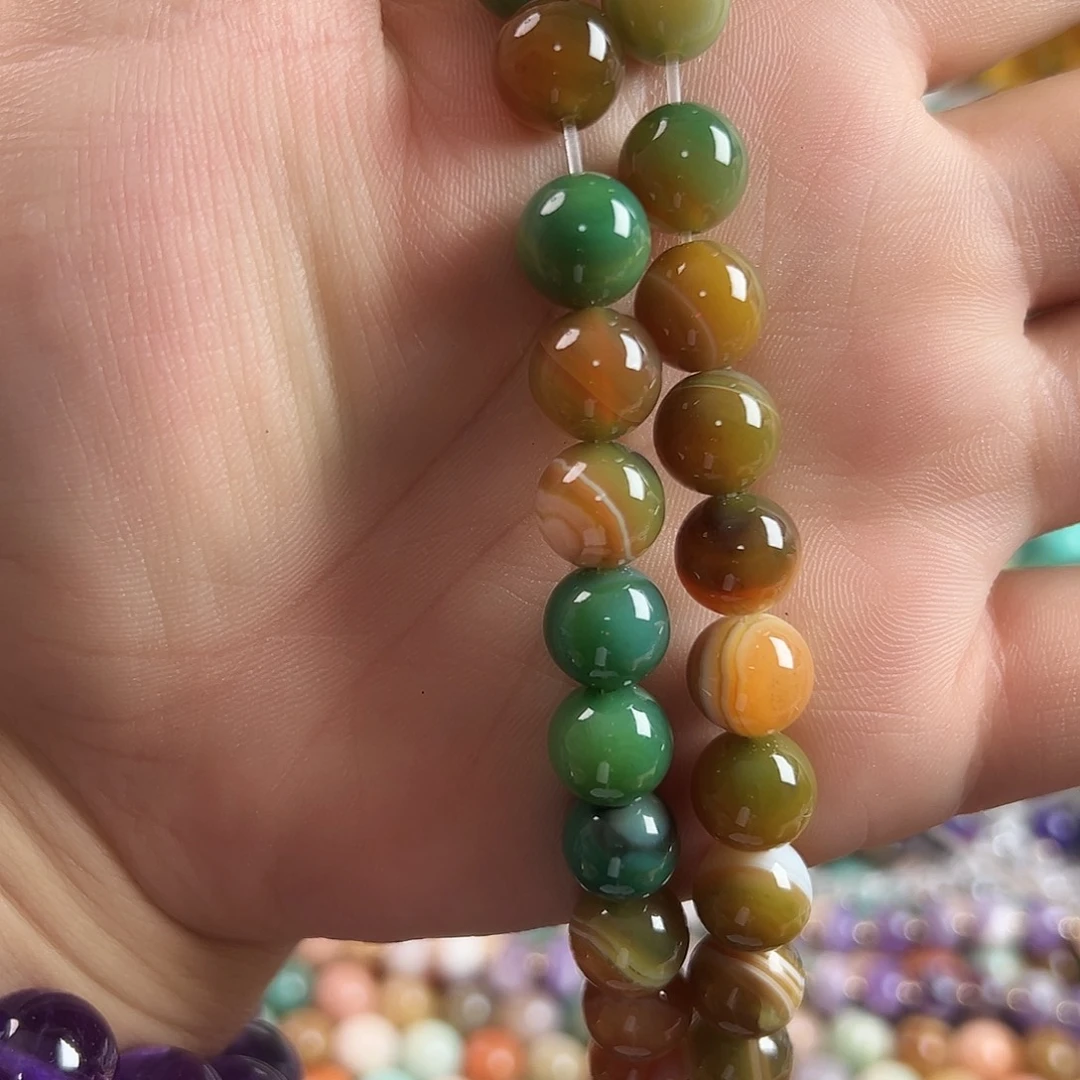 玛瑙/玉髓未镶嵌珠宝半成品G99天然玛瑙8M