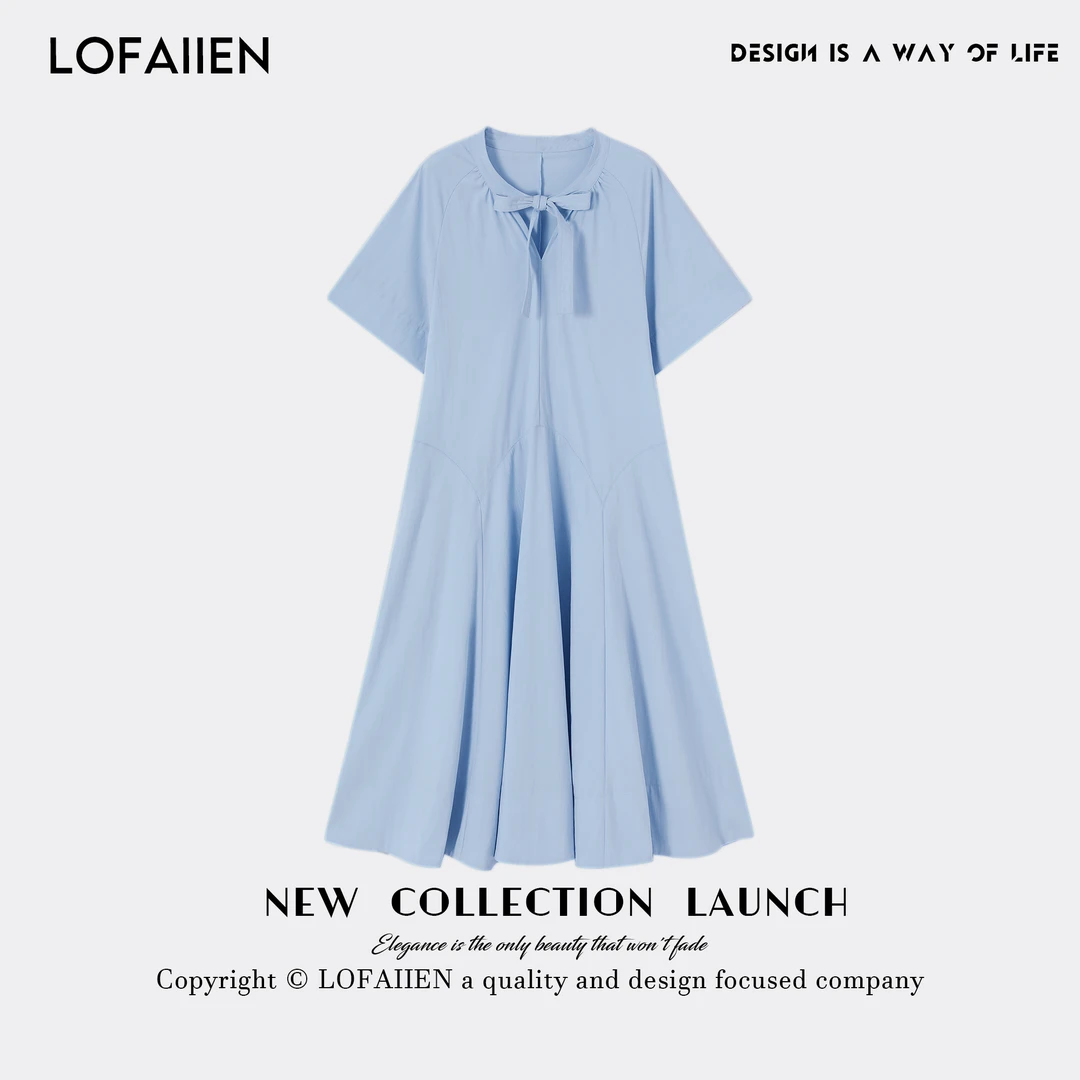 LOFAIIEN/洛梵怡"归屿"夏季简约时尚设计感连衣裙