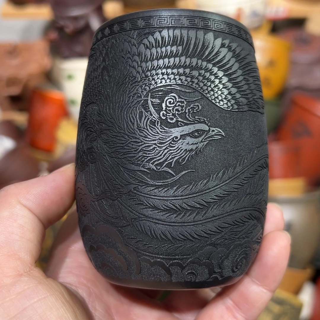 紫砂茶杯宜兴紫砂主人杯