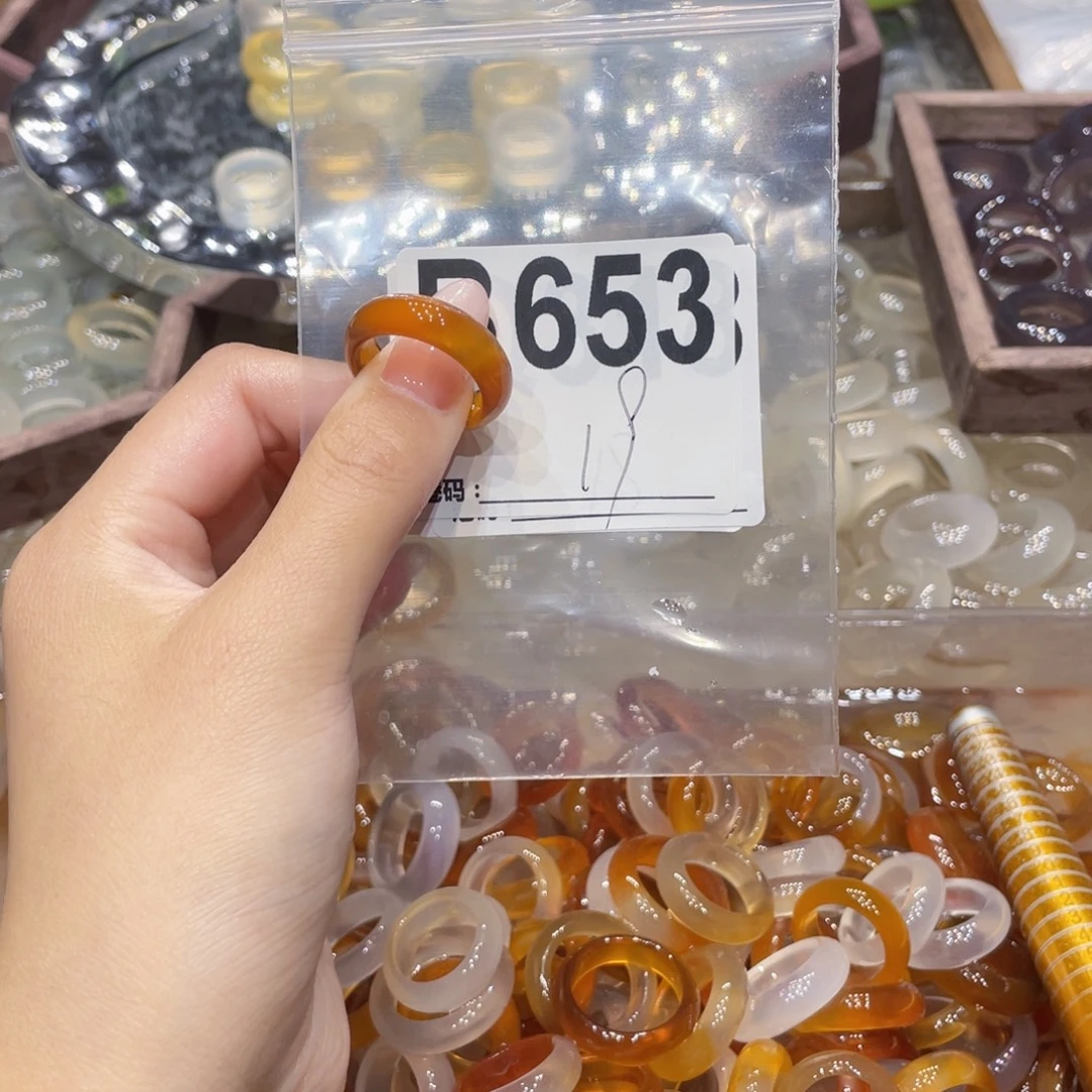 玛瑙/玉髓未镶嵌戒指653