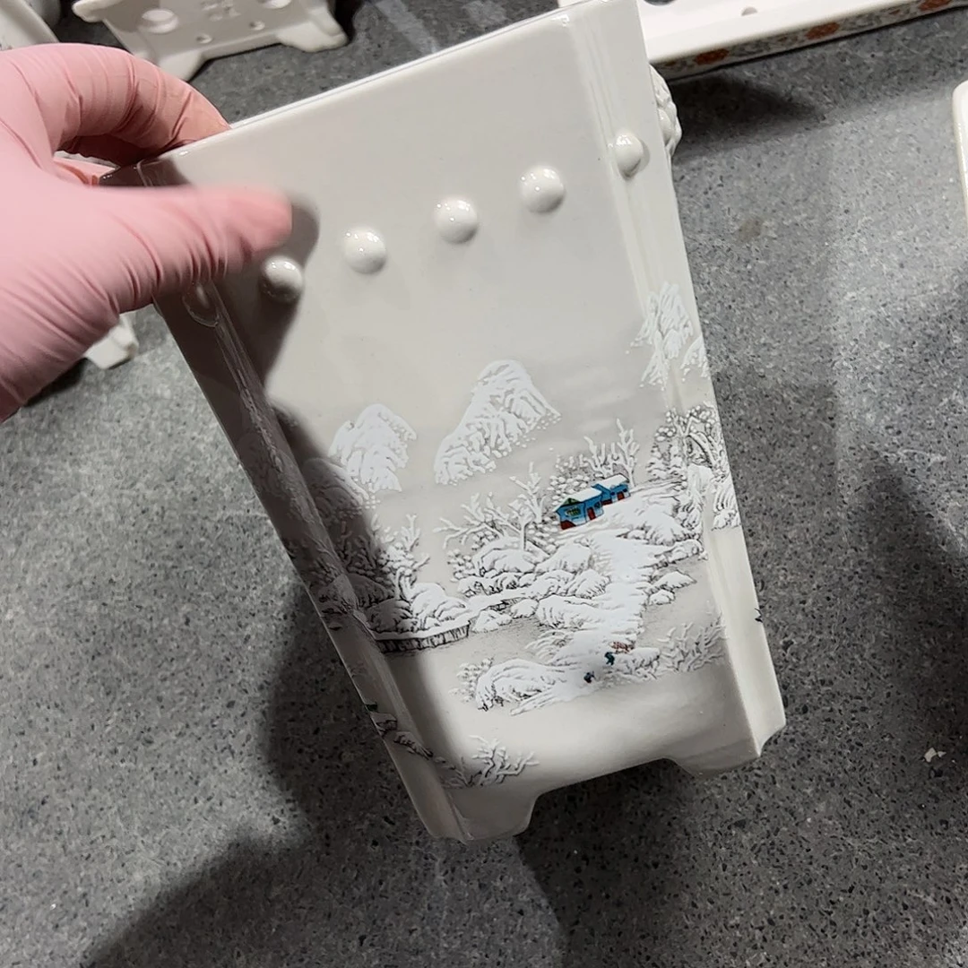 紫砂花盆942号瑕疵15/22.5cm福利介意勿拍