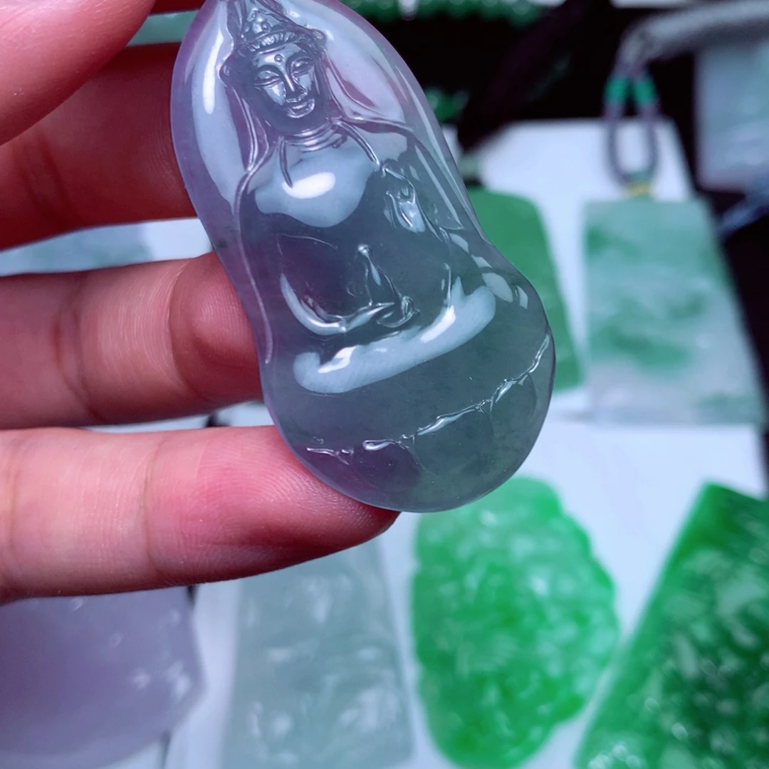 颈饰未镶嵌翡翠天然A货翡翠