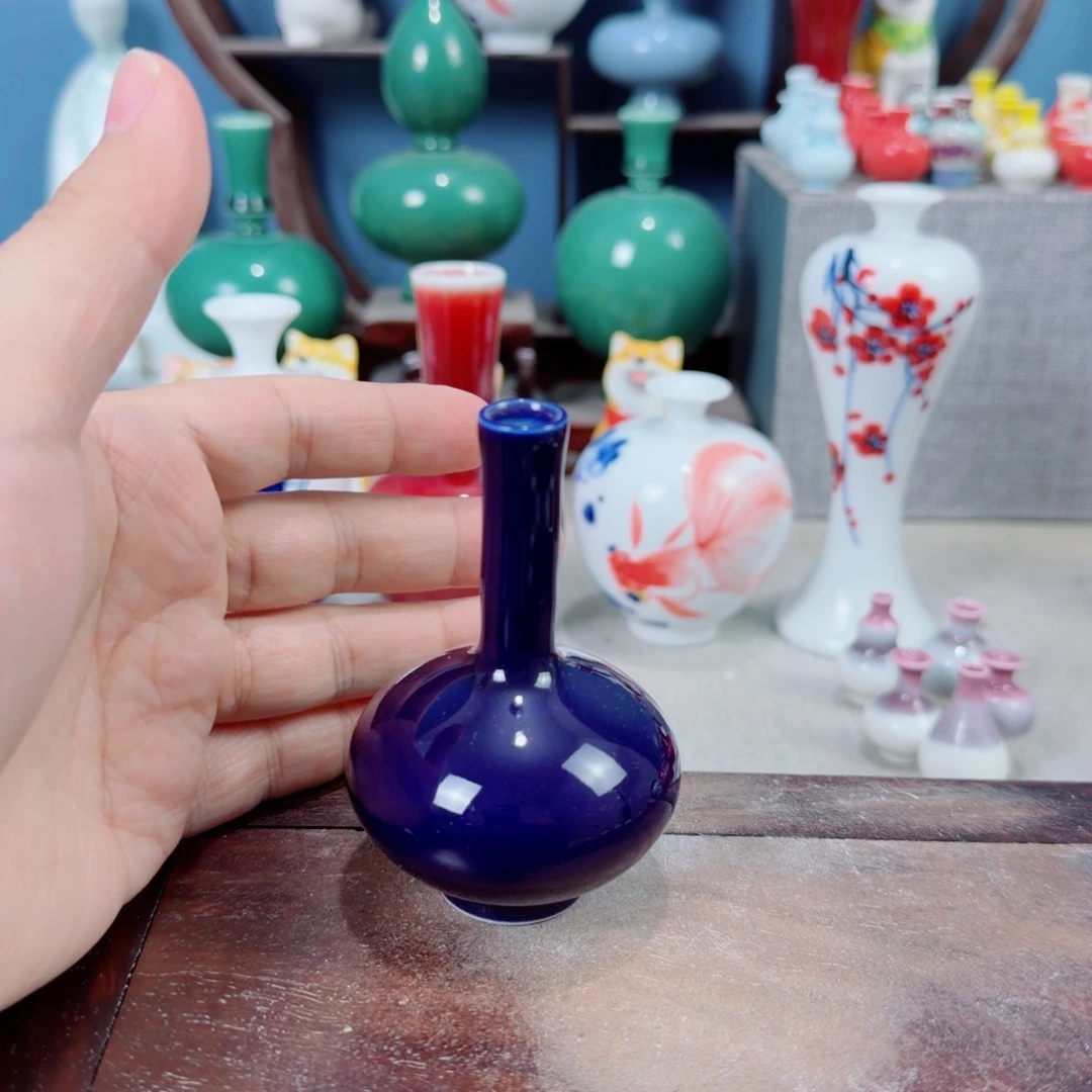陶瓷手工小花器摆件