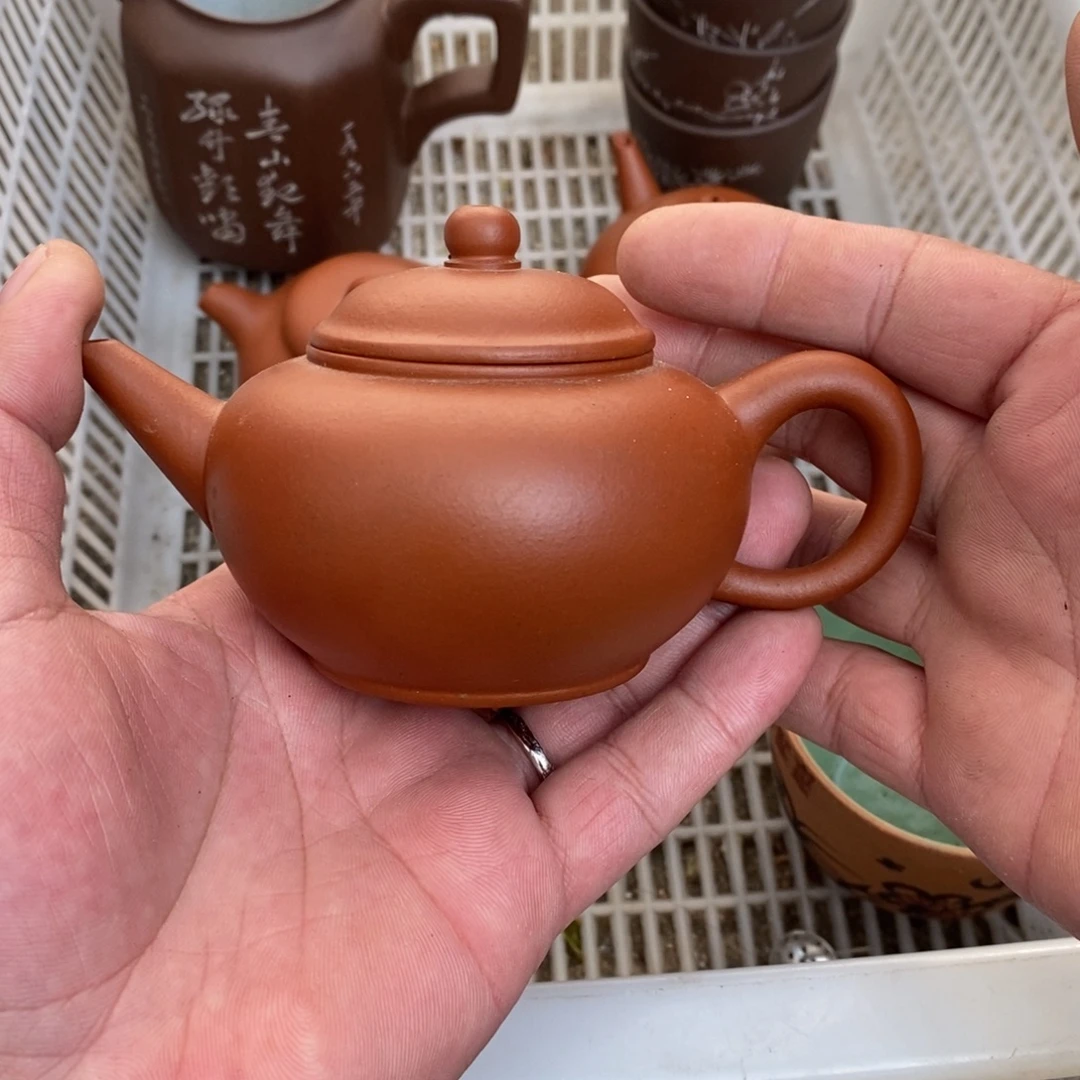『***』紫砂茶壶老朱泥水平150cc