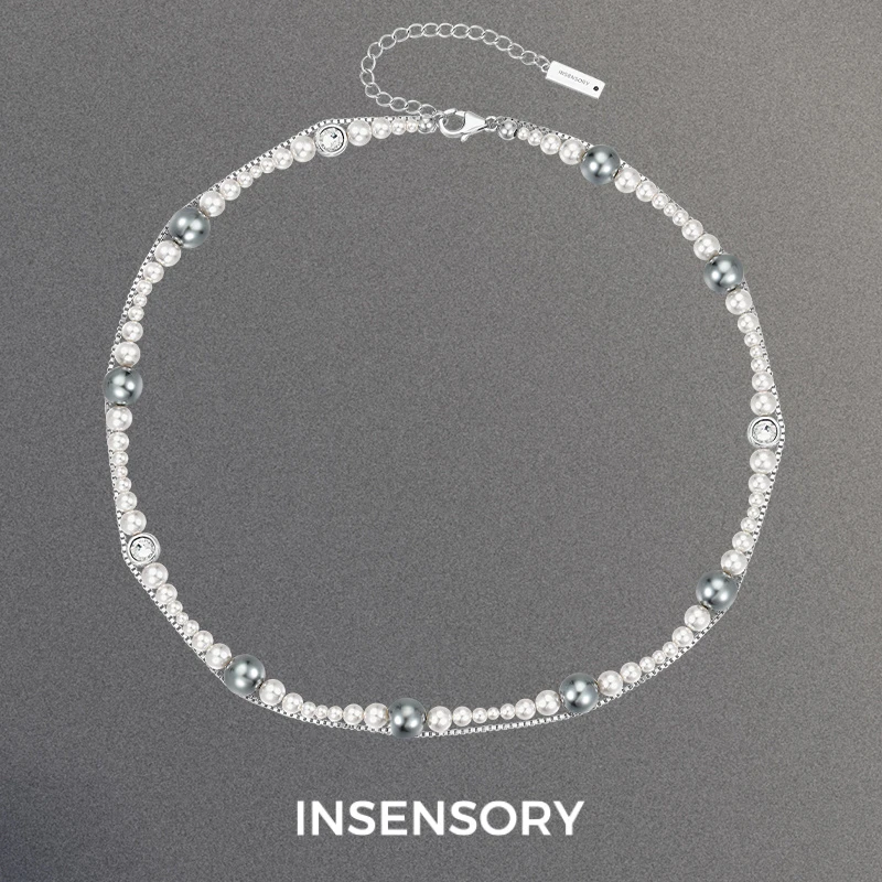 INSENSORY 湖影双层项链 轻奢小众设计个性气质锁骨链