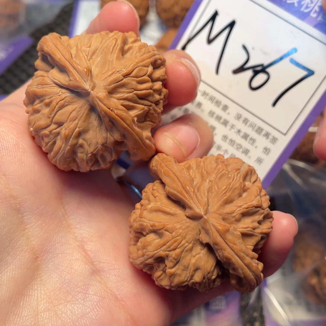 桃核把件M267号白狮子42