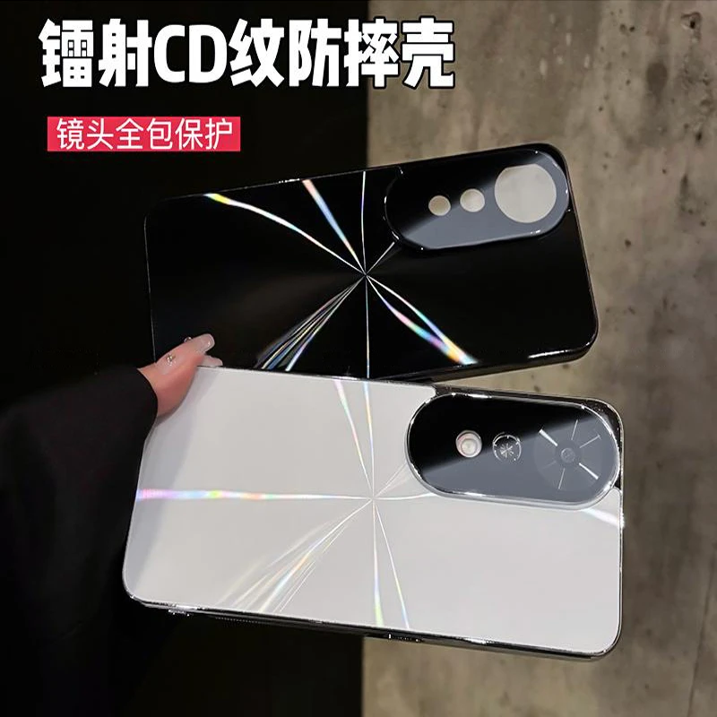CD纹镭射电镀适用荣耀畅玩70plus防滑条镜头全包手机壳高级保护套