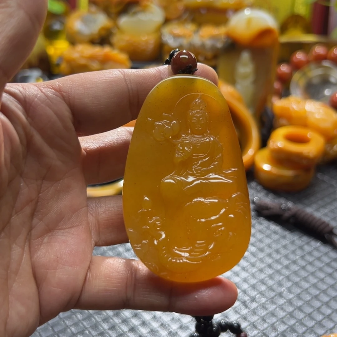 蓝***云石英质玉未镶嵌颈饰