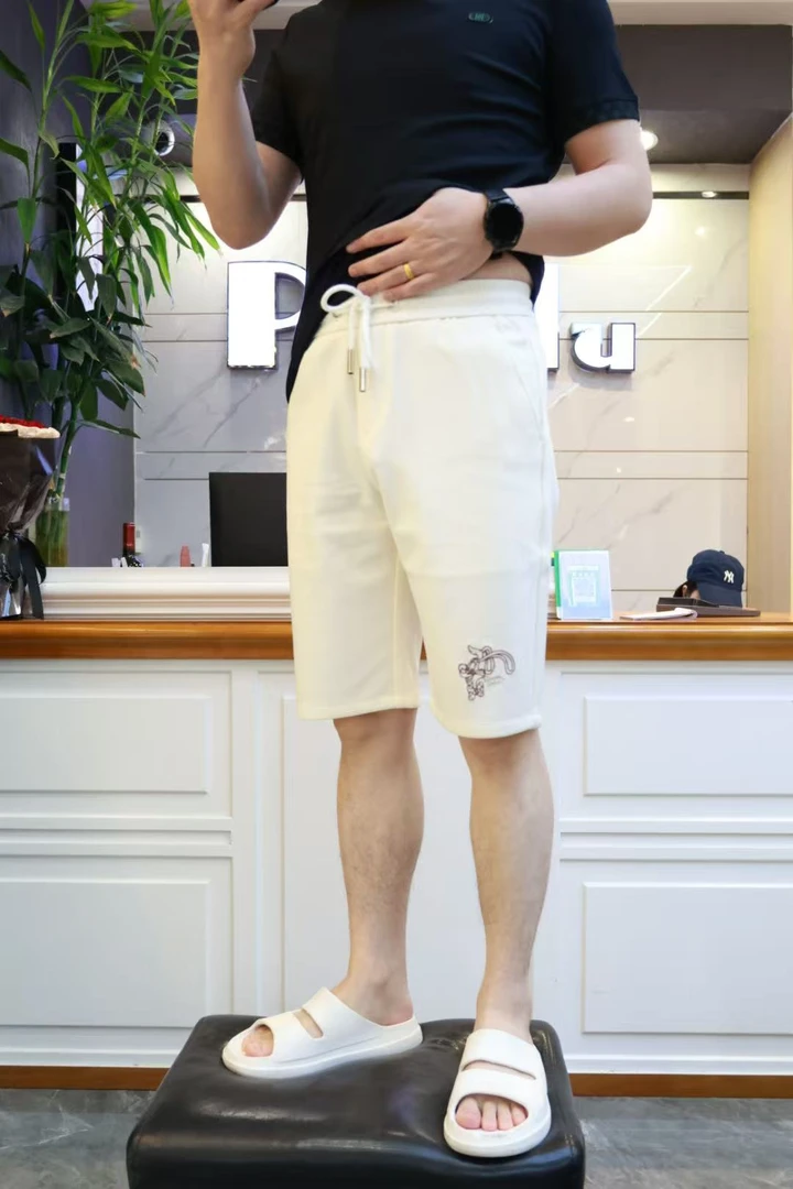 帕萨度男士夏季时尚松紧短裤JD002-1白