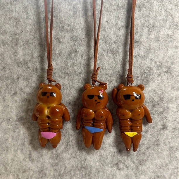 ［单品］玉米巴巴大帅哥碱水挂件（表情随机