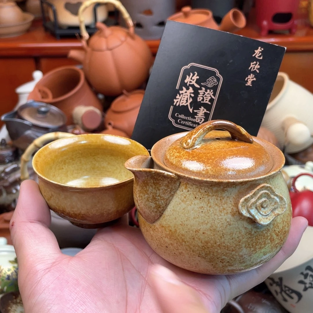 瓷片原矿绿植盆景茶香熏酒花鸟
