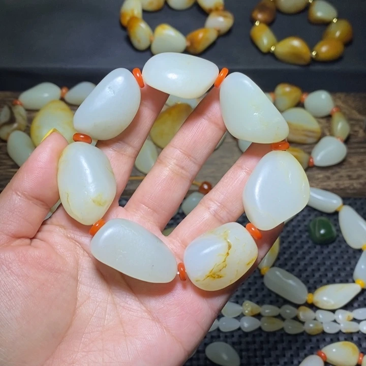 和田玉手链未镶嵌轩***贝