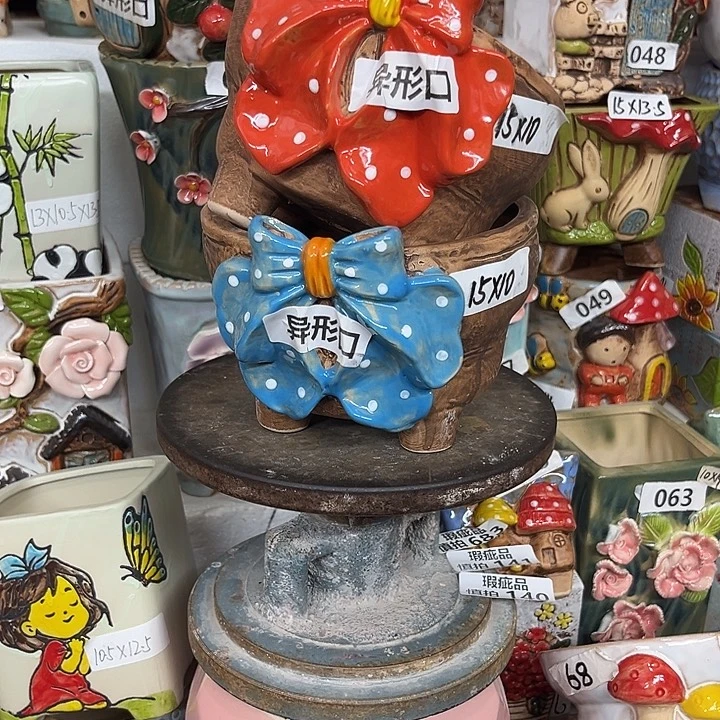 紫砂花盆粗陶材质多肉花盆