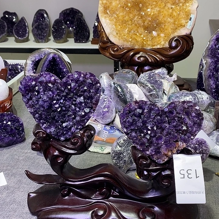 紫晶珠宝半成品未镶嵌