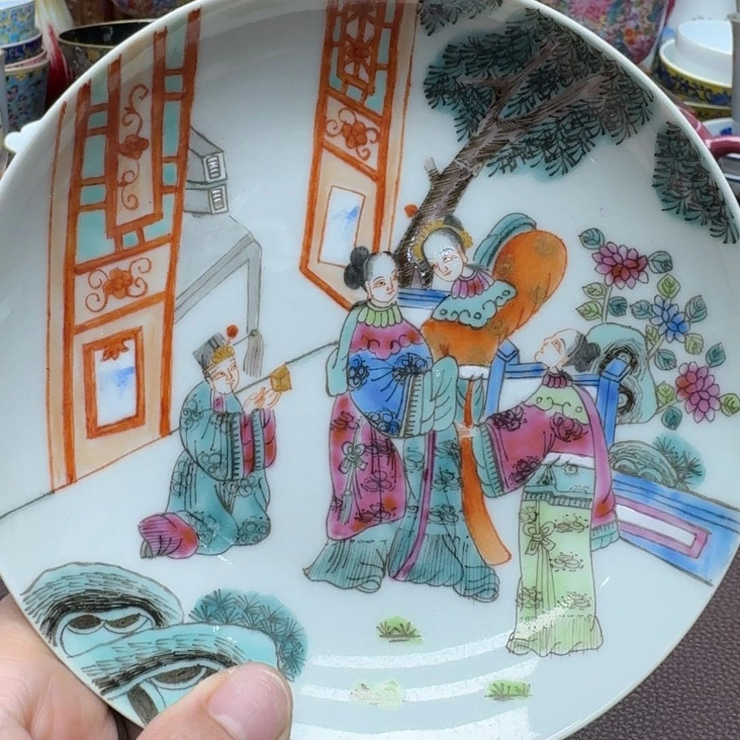 瓷片景德镇仿古手工制作精品展示