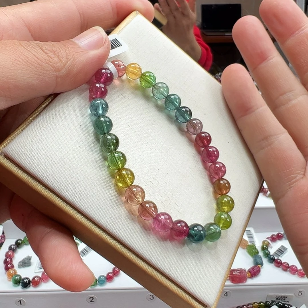 碧玺未镶嵌手串7mmmmmmmm