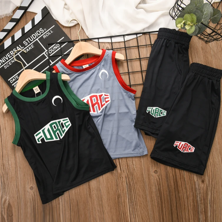 12G24025-2夏季速干背心短裤套装时尚百搭新款