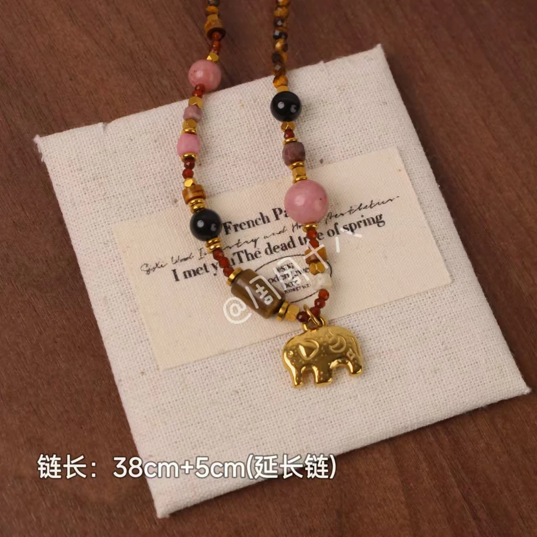 【小象】手工设计感气质时尚百搭小众复古简约ins项链