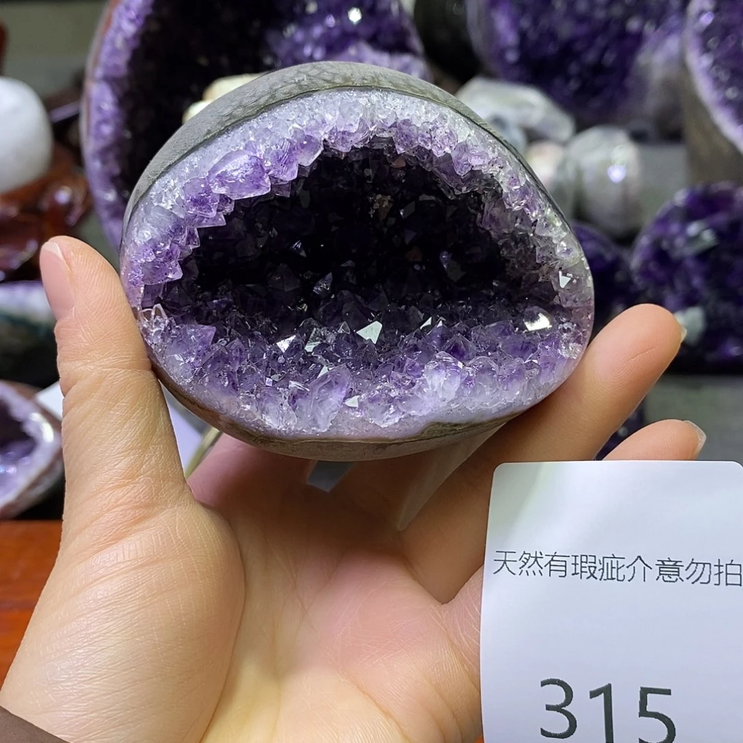 紫晶珠宝半成品未镶嵌