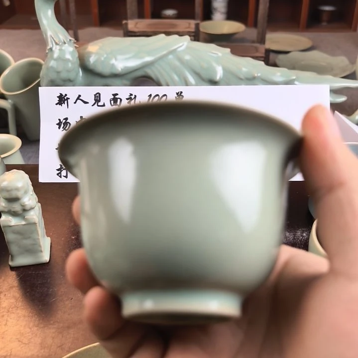 靑***來汝州原产地原矿仿古手工压手瑕疵