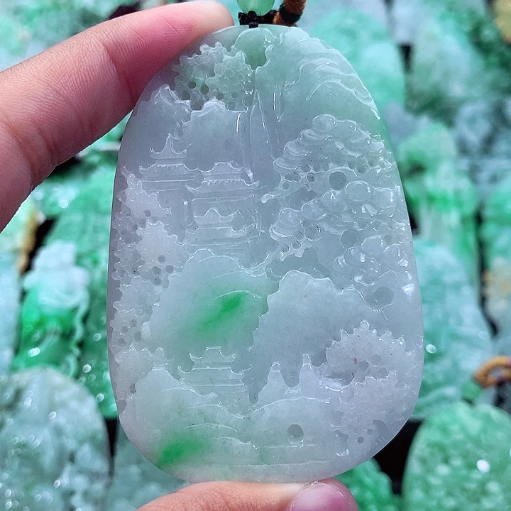 翡翠未镶嵌吊坠(不含链)