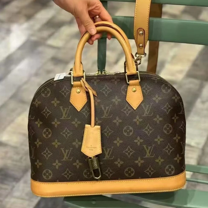 95新 LouisVuitton/路易威登 老花贝壳小号 经典百搭