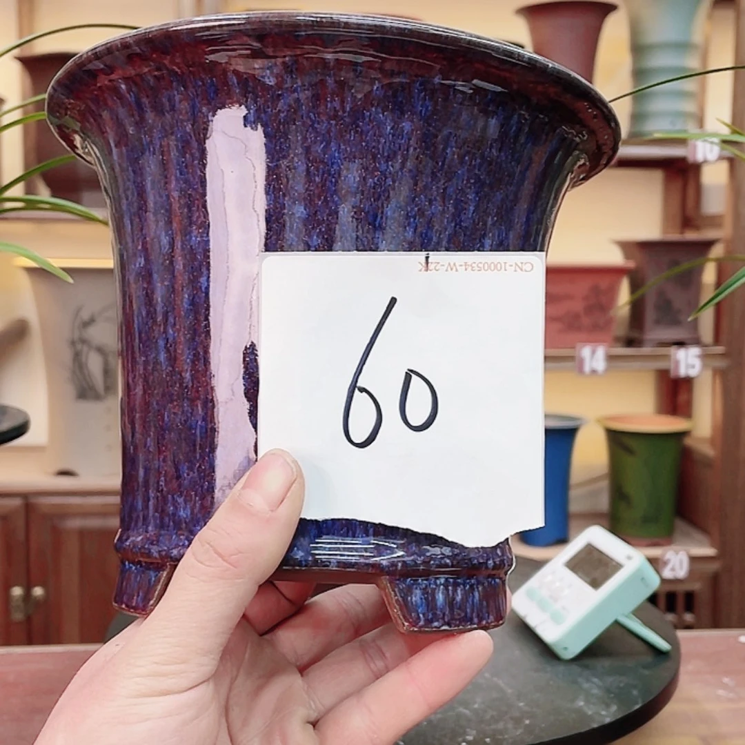 【闪购商品】紫砂花盆鑫*兰花452658555587755888