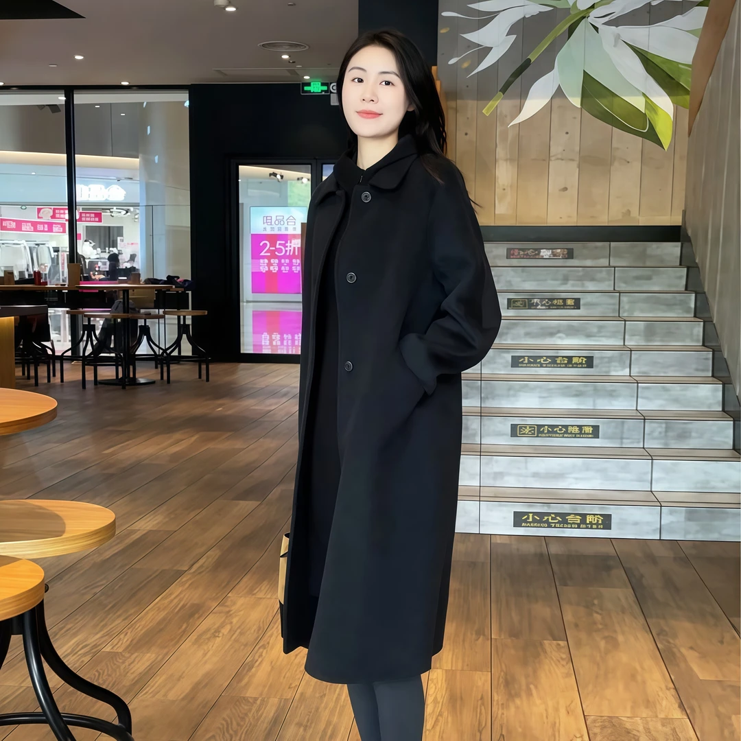 【温哥华】Mayya Plus麦芽山羊绒+绵羊毛女秋冬高级感大衣32537338