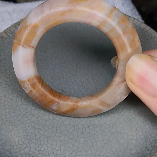 摆件开片瓷器瓷片摆件