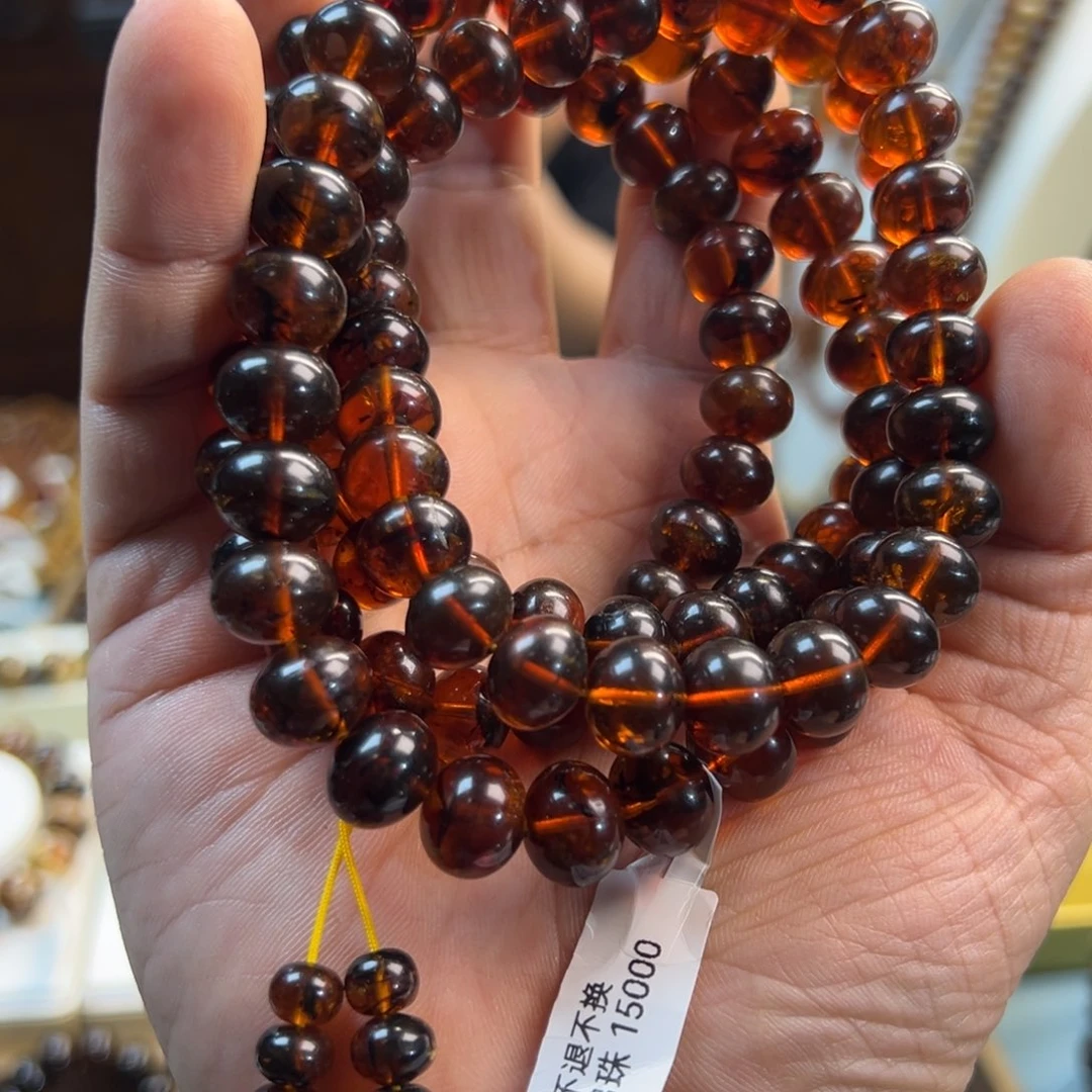 吾***翔琥珀未镶嵌颈饰11m108血珀1条