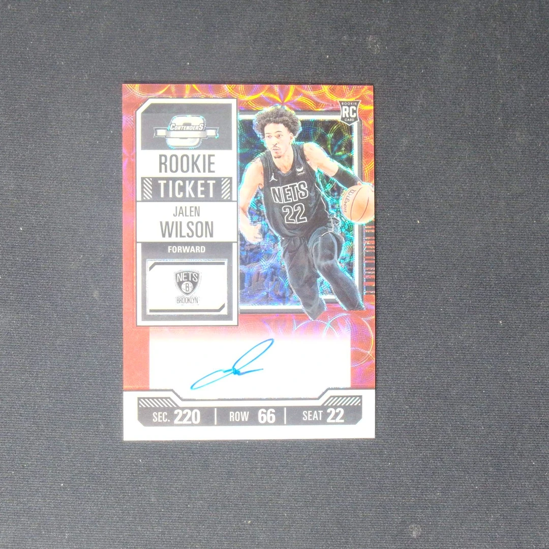 【签字】威尔逊 新秀 篮网 帕尼尼NBA国宝手提球星卡