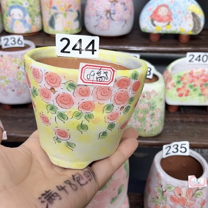 手工制作多肉花盆