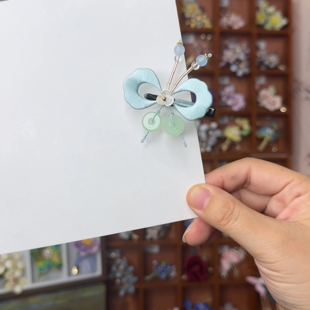 无合金非遗缠花发夹