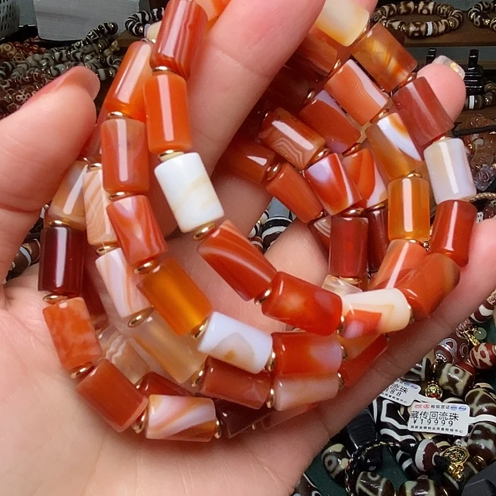 玛瑙/玉髓未镶嵌手链发一个