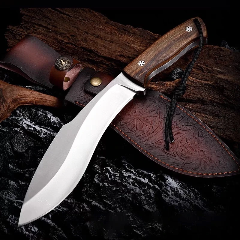 巡山手工锻打高硬度户外砍柴开路防身刀 至尊狗腿 荒野求生刀4