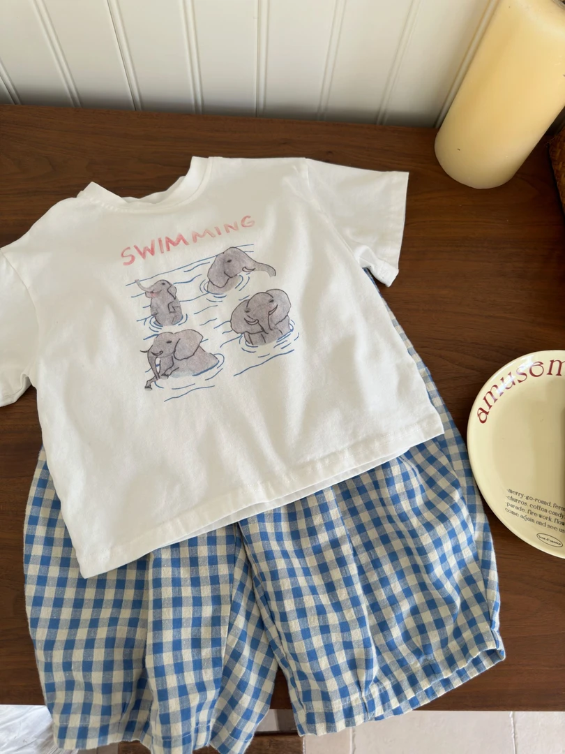 cici夏款大象百搭T恤