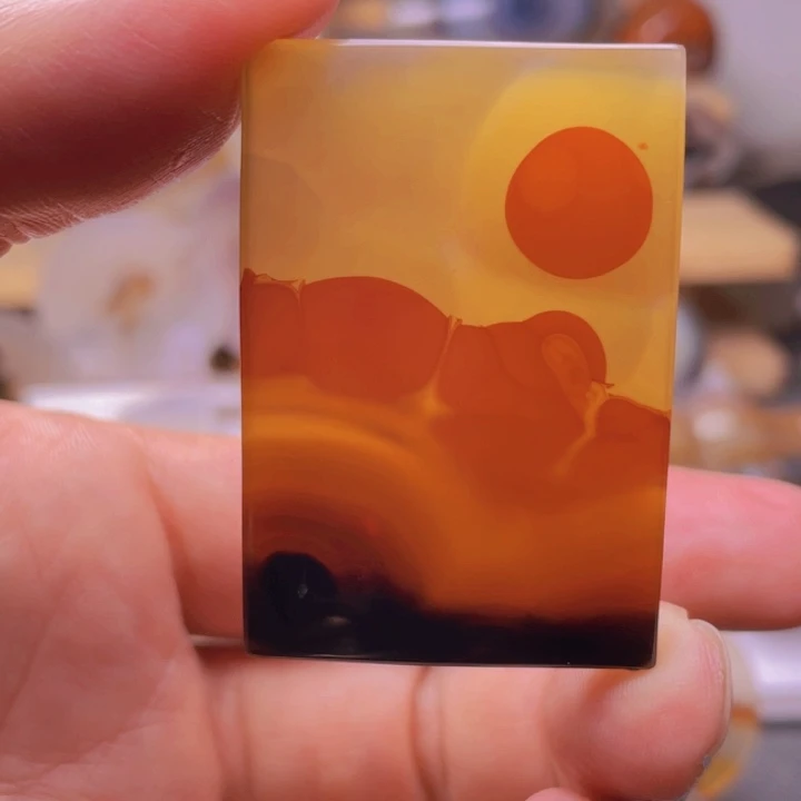 胖***鱼玛瑙/玉髓未镶嵌吊坠(不含链)